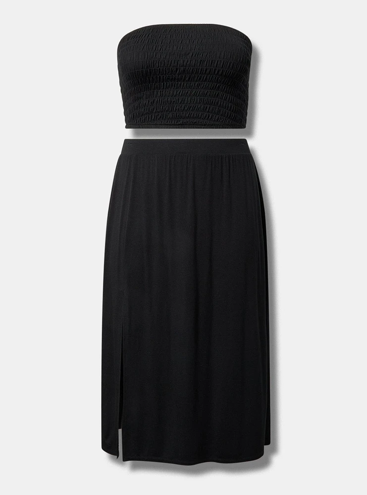 Tube Top & Midi Skirt Set