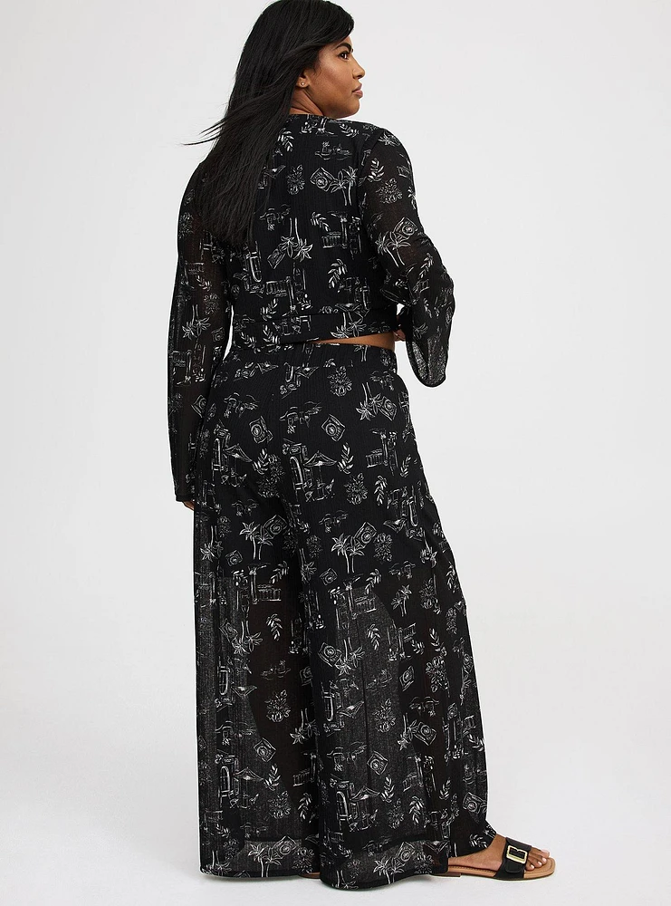V-Neck Pant Set