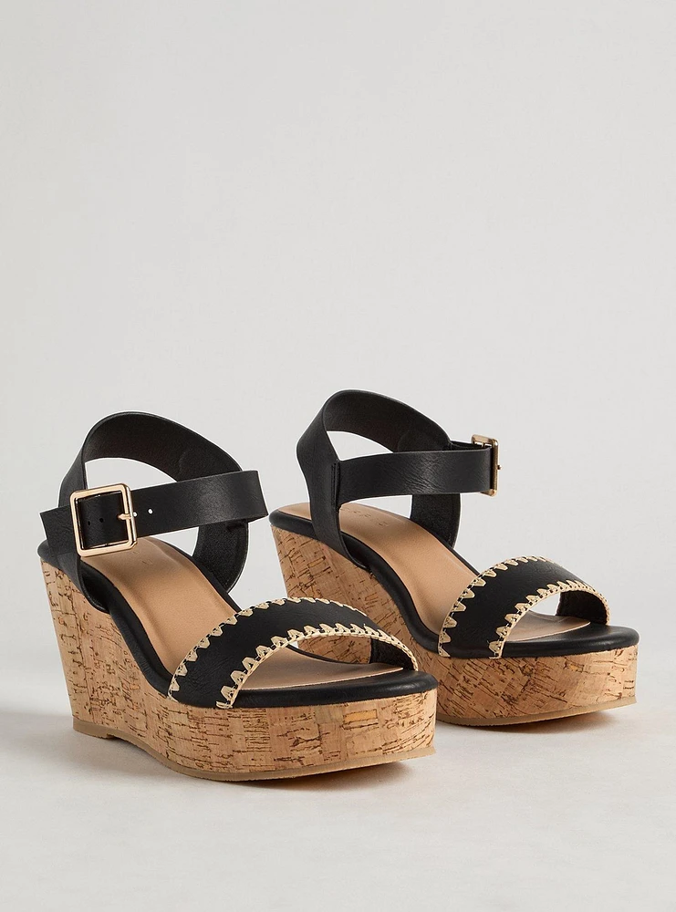 Whipstitch Wedge Sandal (WW