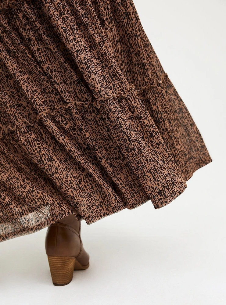 Maxi Tiered Drawstring Skirt