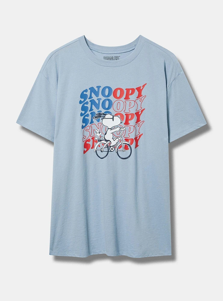 Snoopy Relaxed Cotton Crew Tee