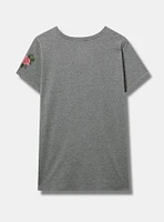 Willie Nelson Steer Skull Classic Cotton Crew Tee