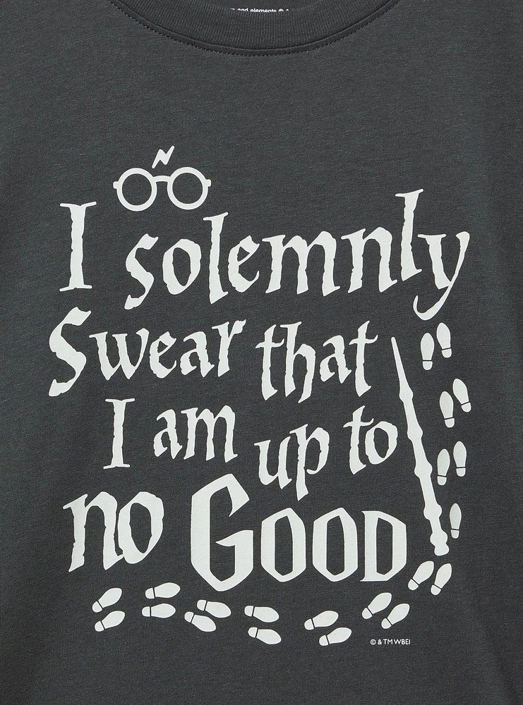 Harry Potter Solemnly Swear Oversized Cotton Crew Tee