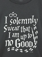 Harry Potter Solemnly Swear Oversized Cotton Crew Tee