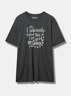Harry Potter Solemnly Swear Oversized Cotton Crew Tee