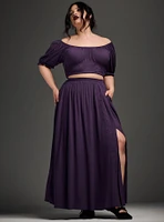 Nightfall Side Slit Maxi Skirt