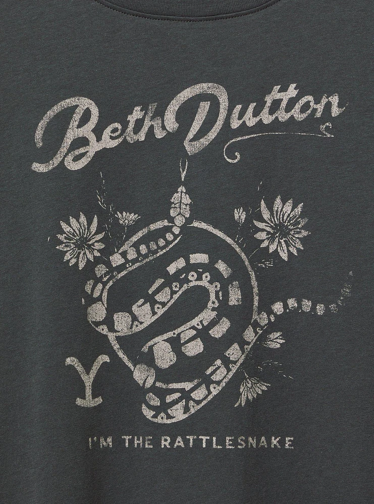 Yellowstone Beth Dutton Relaxed Cotton Crew Tee