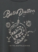 Yellowstone Beth Dutton Relaxed Cotton Crew Tee