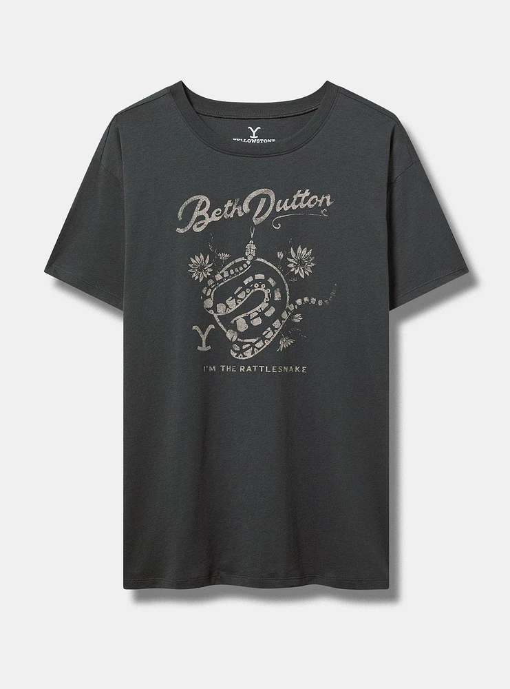 Yellowstone Beth Dutton Relaxed Cotton Crew Tee
