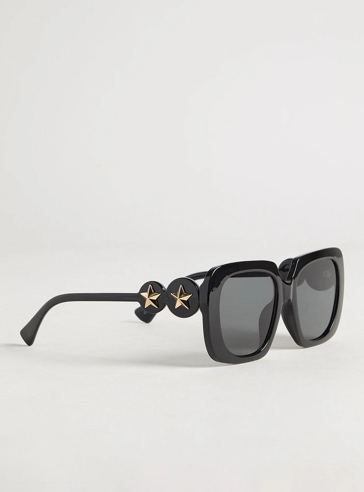 Star Square Lens Sunglasses