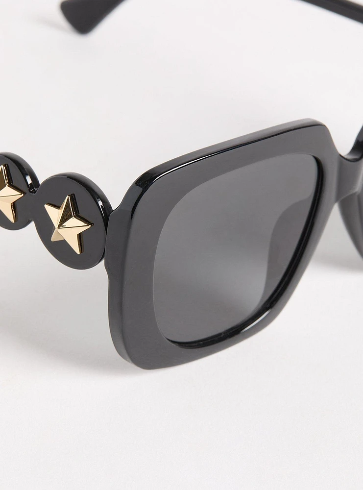 Star Square Lens Sunglasses