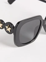 Star Square Lens Sunglasses