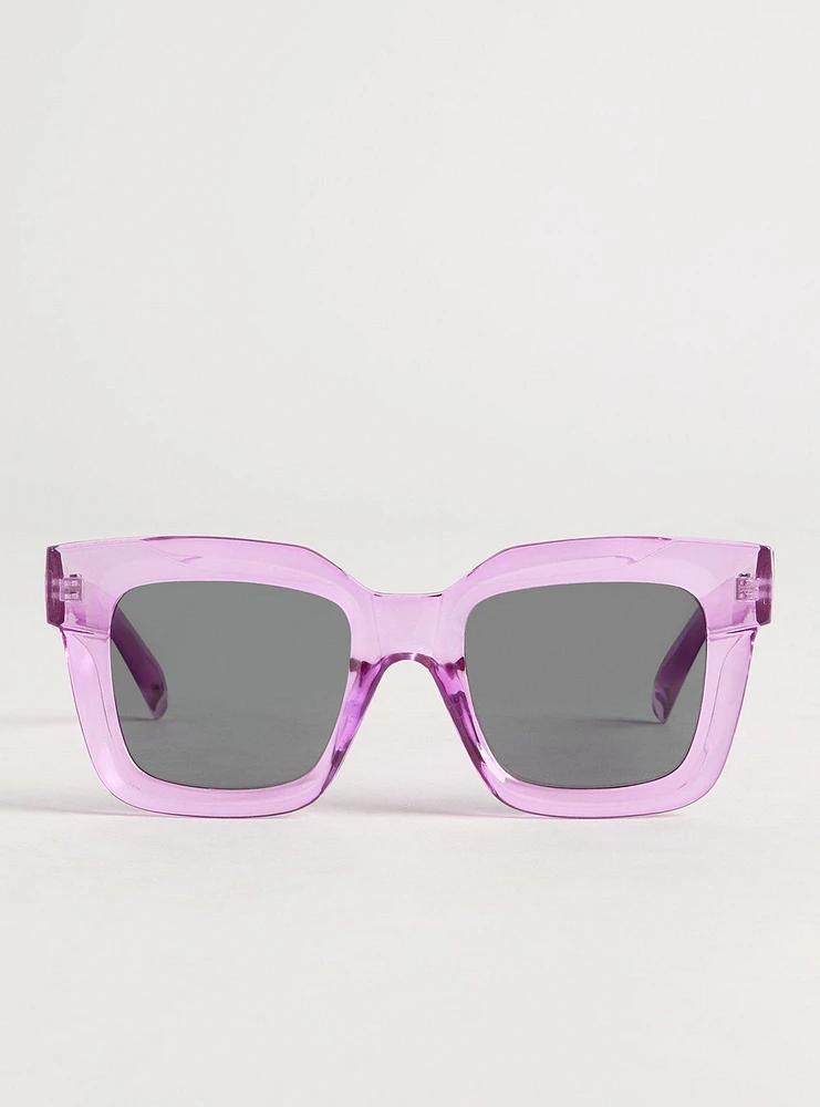 Square Smoke Lens Sunglasses
