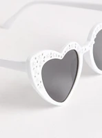 Pearl Heart Cateye Sunglasses