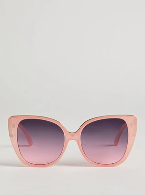 Translucent Cateye Smoke Lens Sunglasses