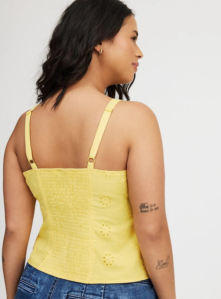 Cotton Eyelet Cami