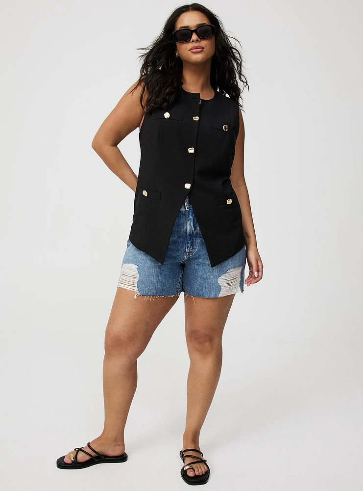 Peplum Tailored Vest