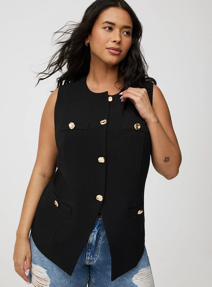 Peplum Tailored Vest