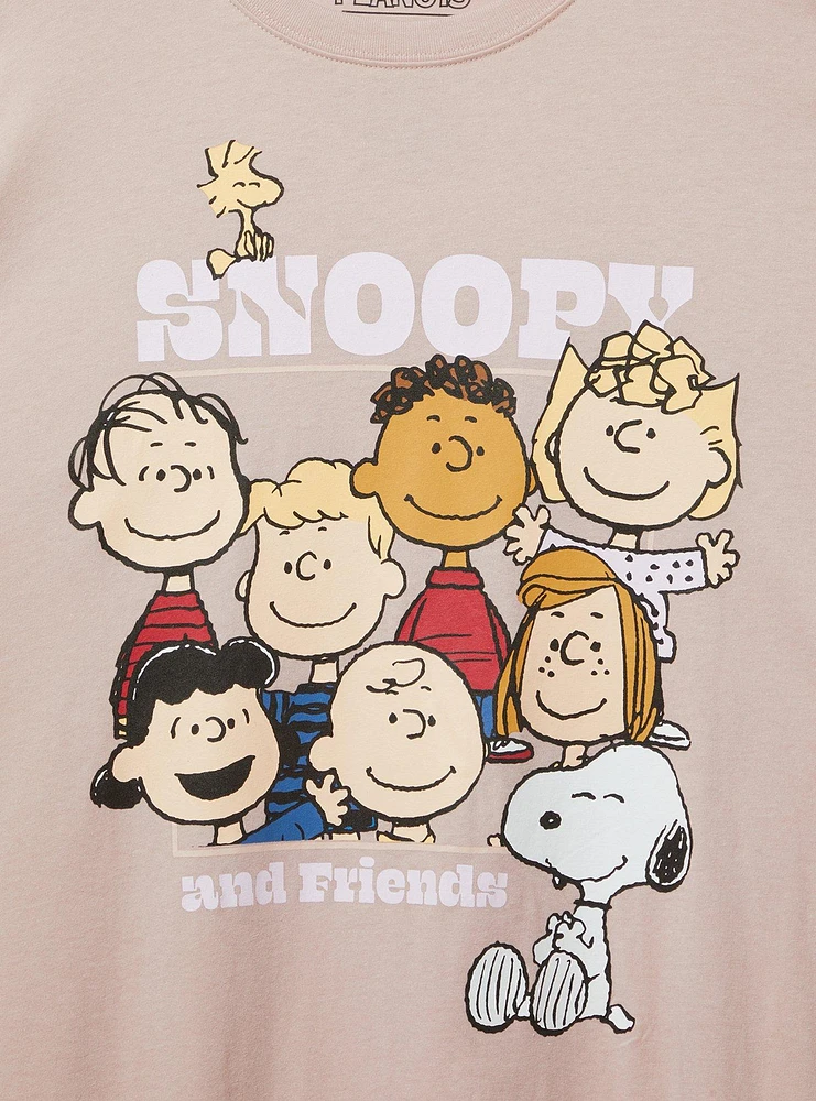 Snoopy & Friends Relaxed Cotton Crew Tee