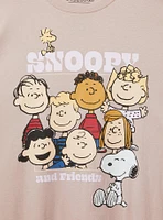 Snoopy & Friends Relaxed Cotton Crew Tee