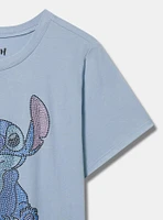Stitch Classic Cotton Rhinestone Crew Tee