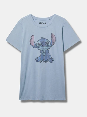 Stitch Classic Cotton Rhinestone Crew Tee