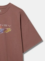 Journey Oversized Cotton Crew Tunic Tee