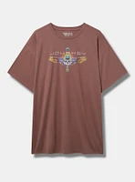 Journey Oversized Cotton Crew Tunic Tee