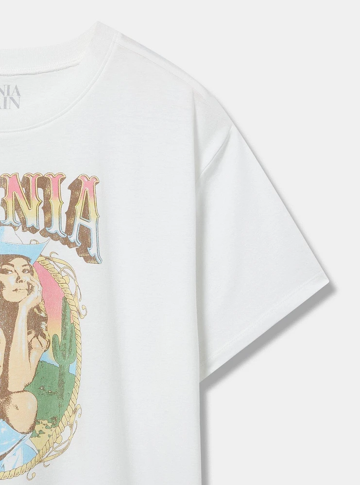 Shania Twain Relaxed Cotton Crew Tee