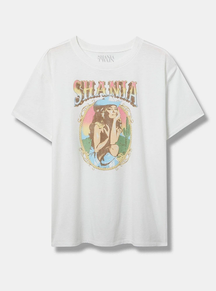 Shania Twain Relaxed Cotton Crew Tee