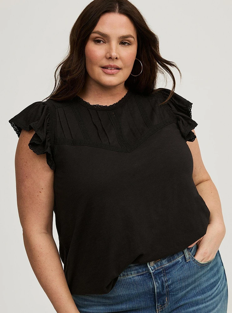 Flutter Sleeve Top