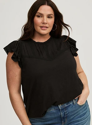 Flutter Sleeve Top