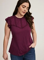 Flutter Sleeve Top