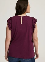 Flutter Sleeve Top