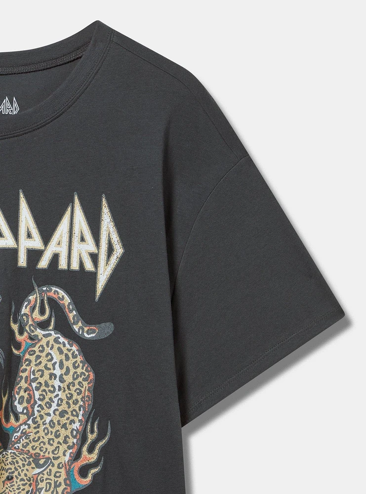 Def Leppard Relaxed Cotton Crew Tee