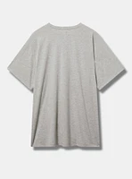 Woodstock Oversized Cotton Crew Tunic Tee