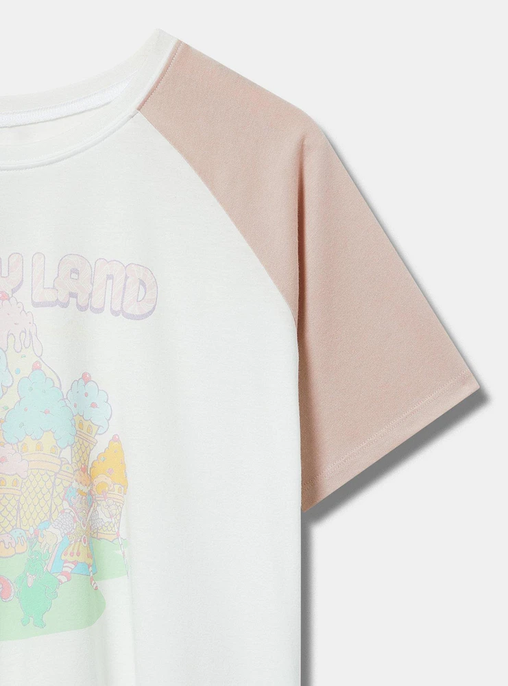 Candy Land Crop Raglan Tee