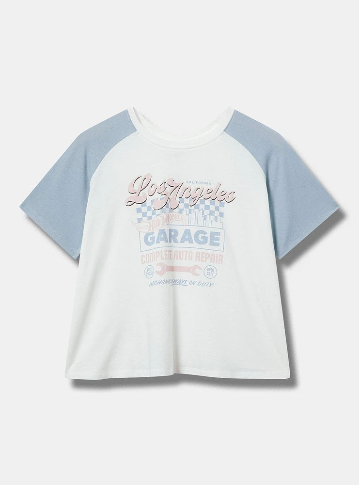 Hot Wheels Crop Raglan Tee