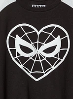 Spiderman Cotton Raglan Puff Crop Tee