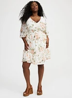Mini Chiffon Tiered Babydoll Dress