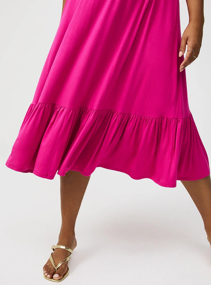 Super Soft Halter Midi Dress