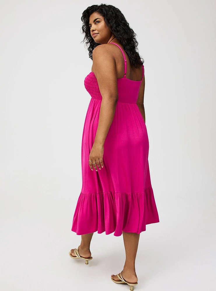 Super Soft Halter Midi Dress