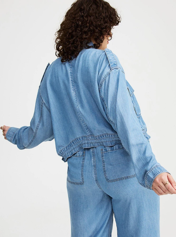Tencel Denim Utility Jacket