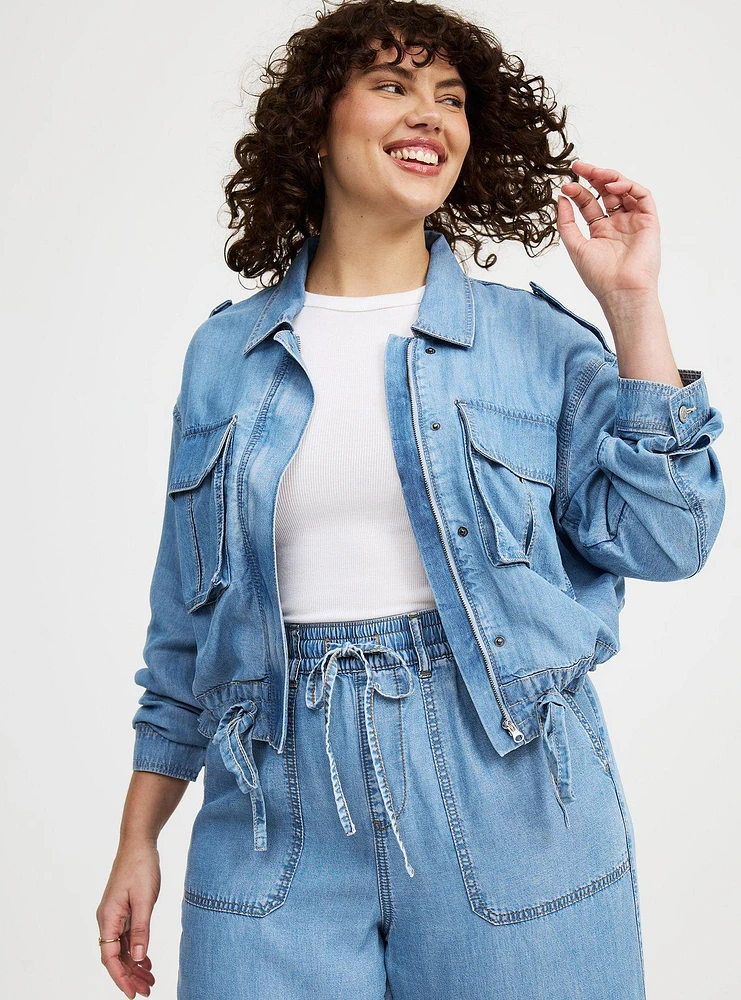Tencel Denim Utility Jacket