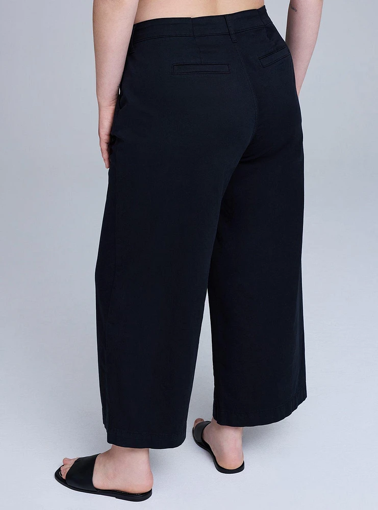 Belle Isle Wide-Leg Ankle Trouser