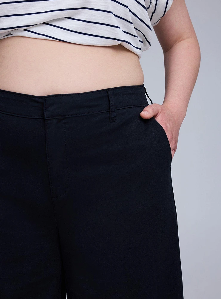 Belle Isle Wide-Leg Ankle Trouser