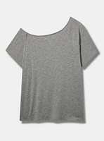 Wife Cotton Off-Shoulder Tee