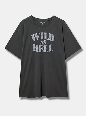 WILD AS HELL RELAX FIT HERITAGE JERSEY CREW TEE