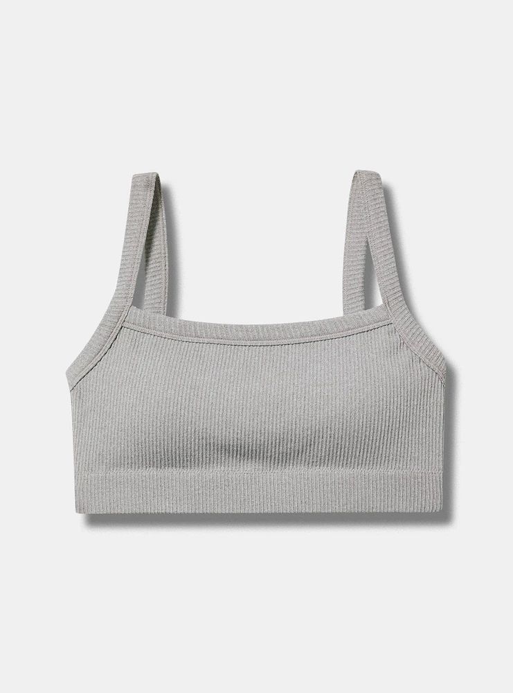 Seamless Rib Heather Bralette