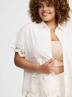 Beach Linen Eyelet Shirt